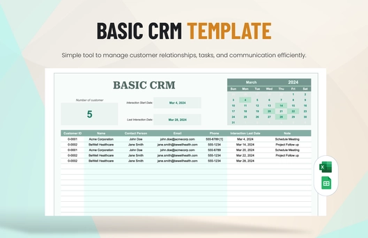 Basic CRM Template