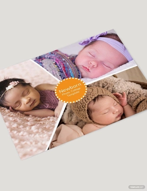 Newborn Photo Collage Template