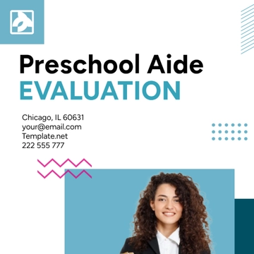 Free Preschool Aide Evaluation Template to Edit Online