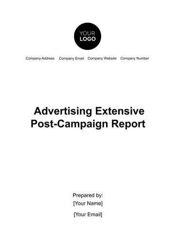 Free Advertising Extensive Post-Campaign Report Template to Edit Online