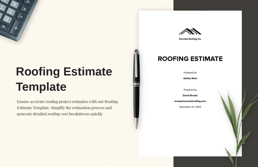 Roofing Estimate Template Roofing Estimate Template
