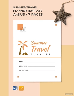 Summer Travel Planner Template