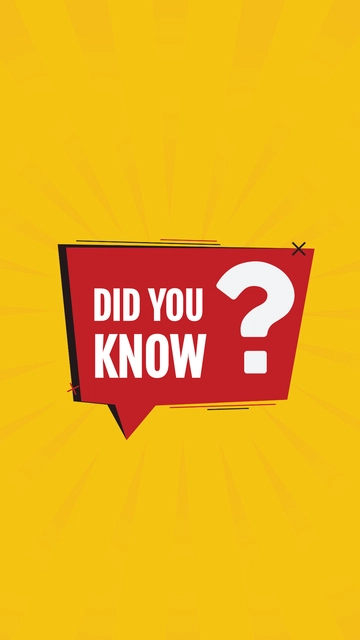 Free Did You Know Clipart Template to Edit Online