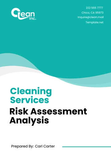 Free Cleaning Services Risk Assessment Analysis Template to Edit Online