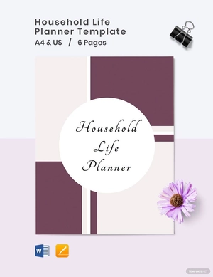 Household Life Planner Template