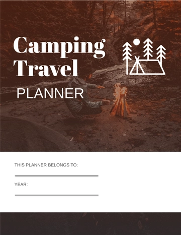Free Camping Travel Planner Template to Edit Online