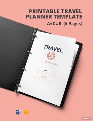 Printable Travel Planner Template