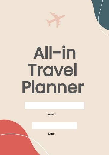 Free Basic Travel Planner Template to Edit Online