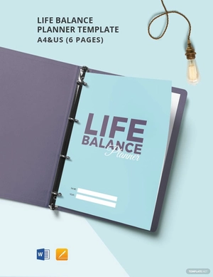 Life Balance Planner Template