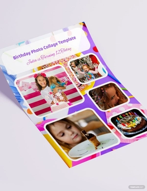 Birthday Photo Collage Template