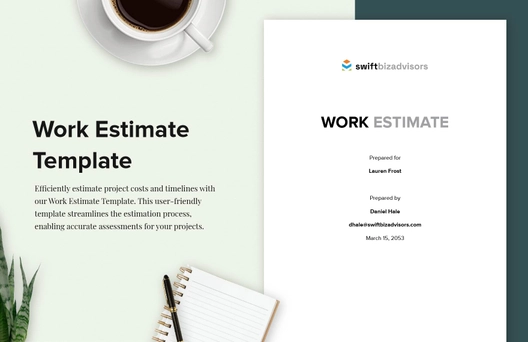 Work Estimate Template