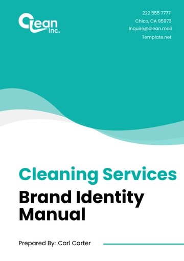 Free Cleaning Services Brand Identity Manual Template to Edit Online