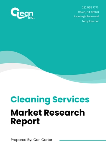Free Cleaning Services Market Research Report Template to Edit Online