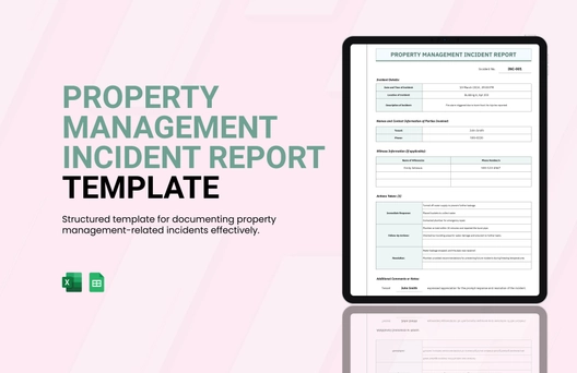 Property Management Incident Report Template
