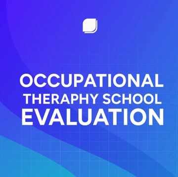 Free Occupational Therapy School Evaluation Template to Edit Online