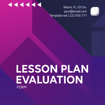Free Lesson Plan Evaluation Template to Edit Online