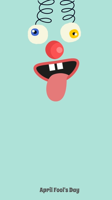 Free Minimalist April Fools Day Wallpaper Template to Edit Online