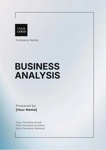 Free Business Analysis Template to Edit Online