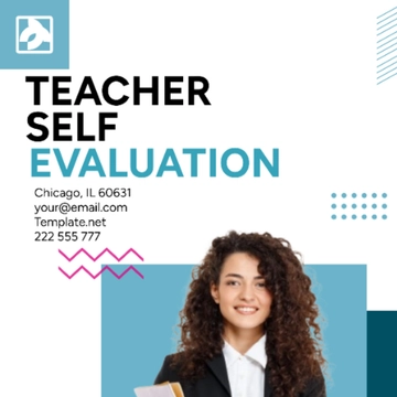Free Teacher Self Evaluation Template to Edit Online
