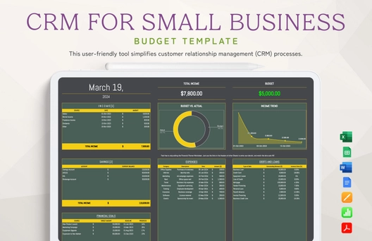 CRM for Small Business Template CRM for Small Business Template
