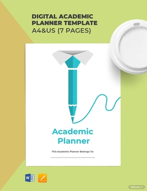 Digital Academic Planner Template
