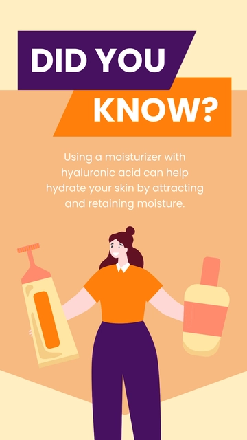 Free Did You Know Skin Care Routine Instagram Post  Template to Edit Online
