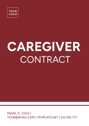 Free Caregiver Contract Template to Edit Online