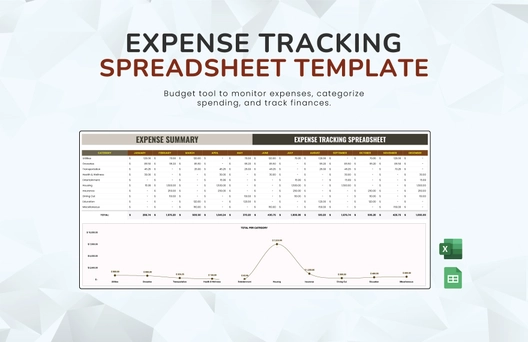 Expense Tracking Spreadsheet Template