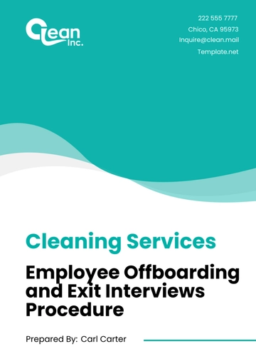 Free Cleaning Services Employee Offboarding and Exit Interviews Procedure Template to Edit Online