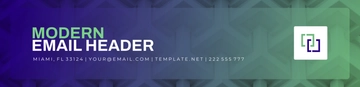 Free Modern Email Header Template to Edit Online