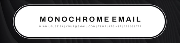 Free Monochrome Email Header Template to Edit Online