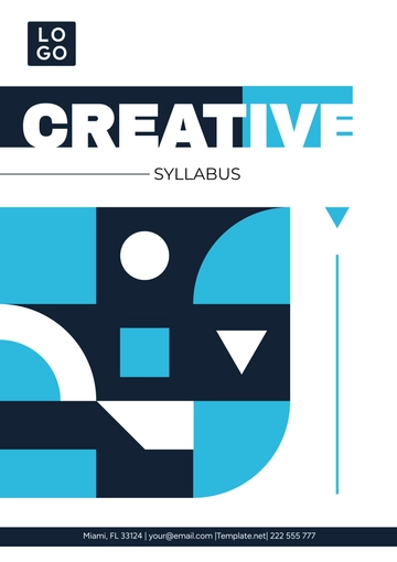 Free Creative Syllabus Template to Edit Online