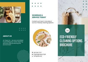 Free Eco-Friendly Cleaning Options Brochure Template to Edit Online