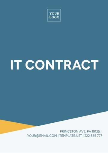 Free IT Contract Template to Edit Online