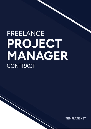 Free Freelance Project Manager Contract Template to Edit Online
