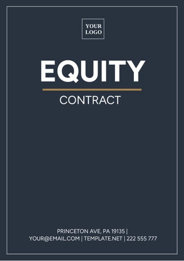 Free Equity Contract Template to Edit Online