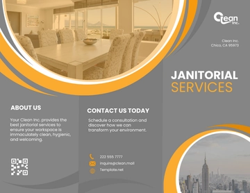 Free Janitorial Services Brochure Template to Edit Online