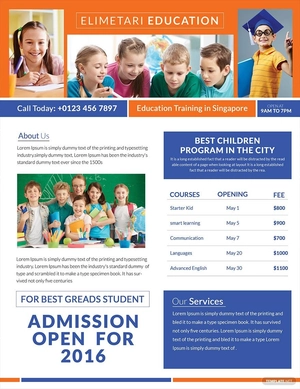Education Tutoring Flyer Template
