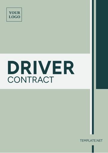 Free Driver Contract Template to Edit Online