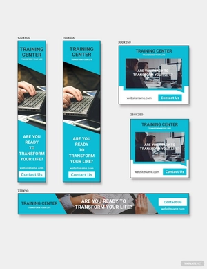 Training Center Banner Ads Template