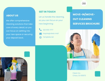 Free Move-In/Move-Out Cleaning Services Brochure Template to Edit Online