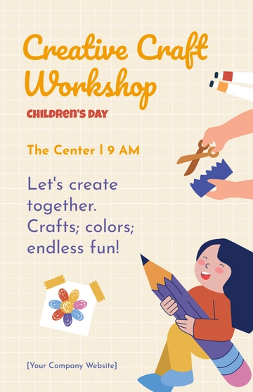 Free Children's Day Poster Template to Edit Online
