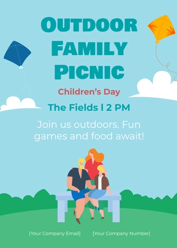 Free Children's Day Invitation Card Template to Edit Online