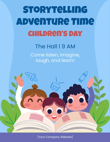 Free Children's Day Flyer Template to Edit Online