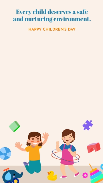 Free Children's Day Snapchat Geofilter Template to Edit Online