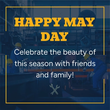 Free May Day  Facebook Post Template to Edit Online