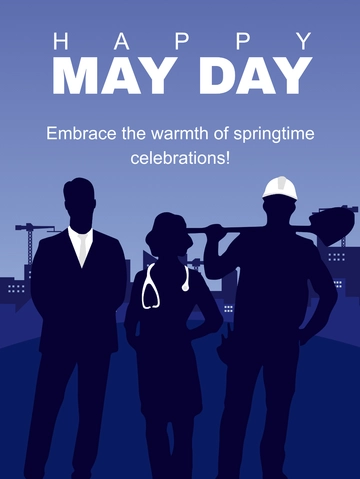 Free May Day  Threads Post Template to Edit Online