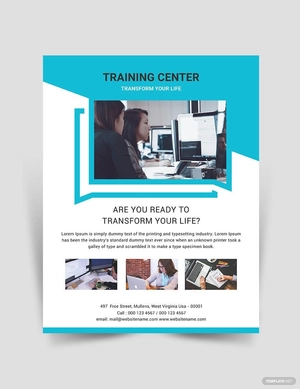 Training Center Flyer Template