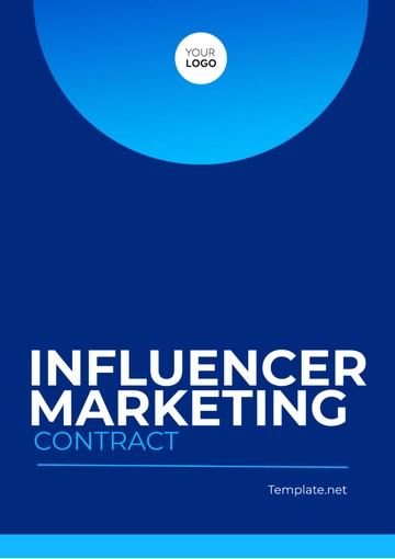 Free Influencer Marketing Contract Template to Edit Online