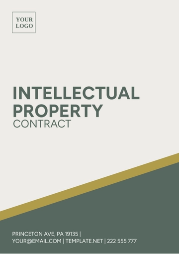 Free Intellectual Property Contract Template to Edit Online